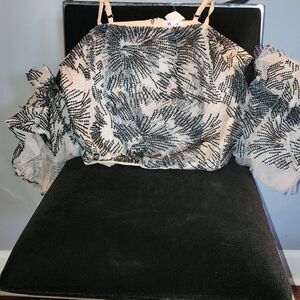 Strapped off shoulder top
